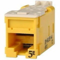 Ortronics Clarity High Density Jack (HDJ) CAT5E, T568A/B,Yellow