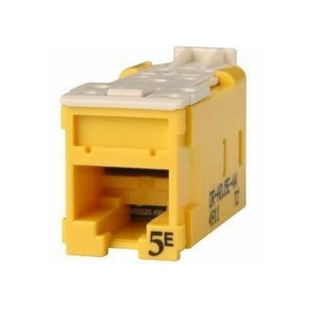 Ortronics Clarity High Density Jack (HDJ) CAT5E, T568A/B,Yellow