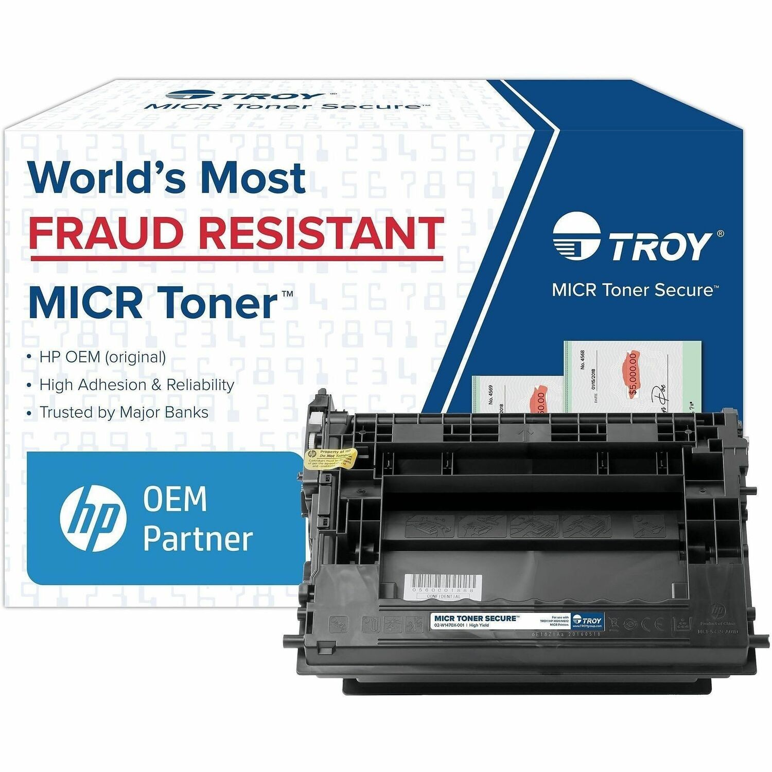 Troy Prime Imaging Troy M610e/M611e/M612e Micr Toner Secure STY Cartridge
