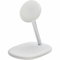 Eaton Tripp Lite Series 20W MagSafe Wireless Charging Stand for iPhone 12-16 and AirPods - Apple MFI Certified Fast Charger with 3 ft USB-C Cable, White
