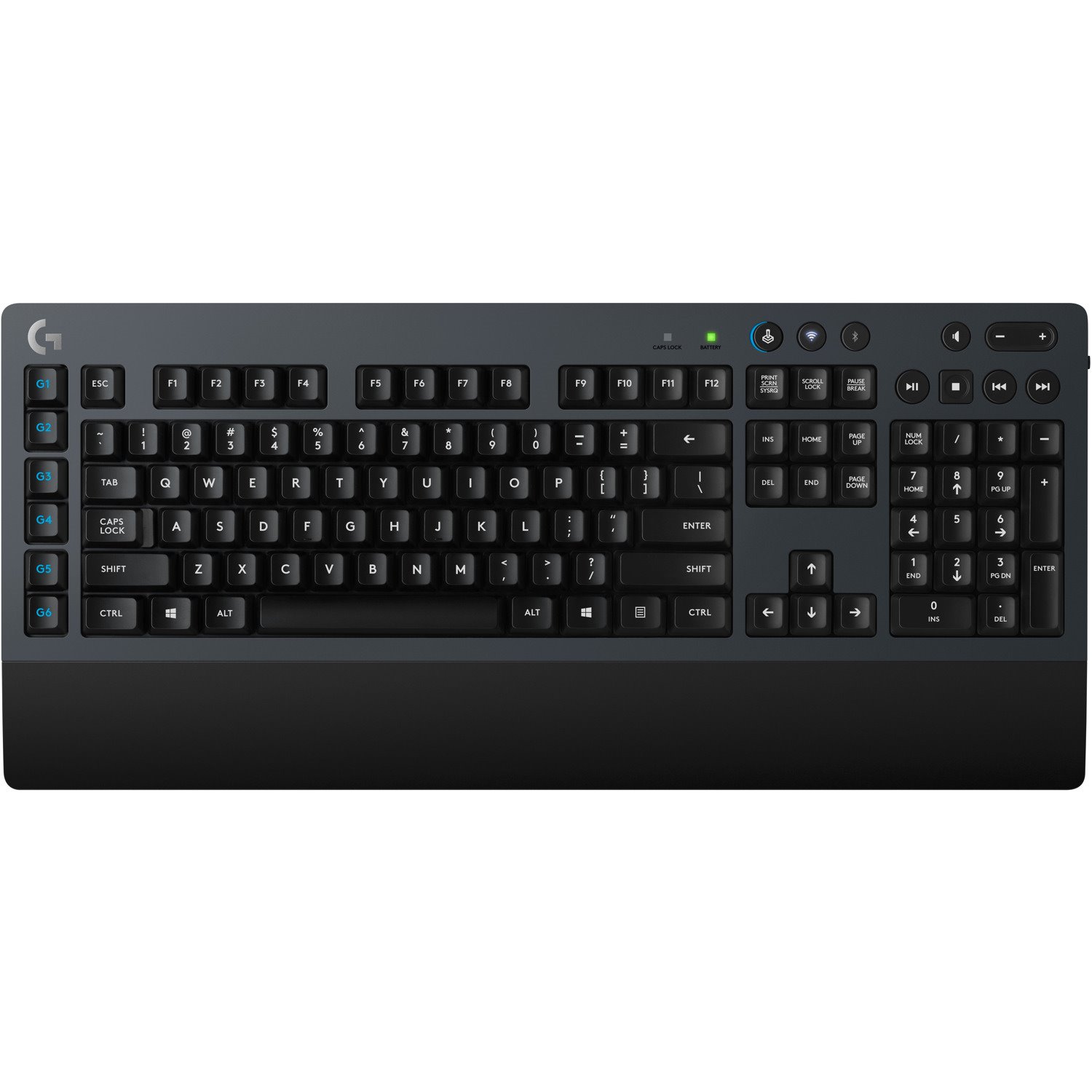 Logitech G613 Keyboard - Wireless Connectivity - USB Interface - Black