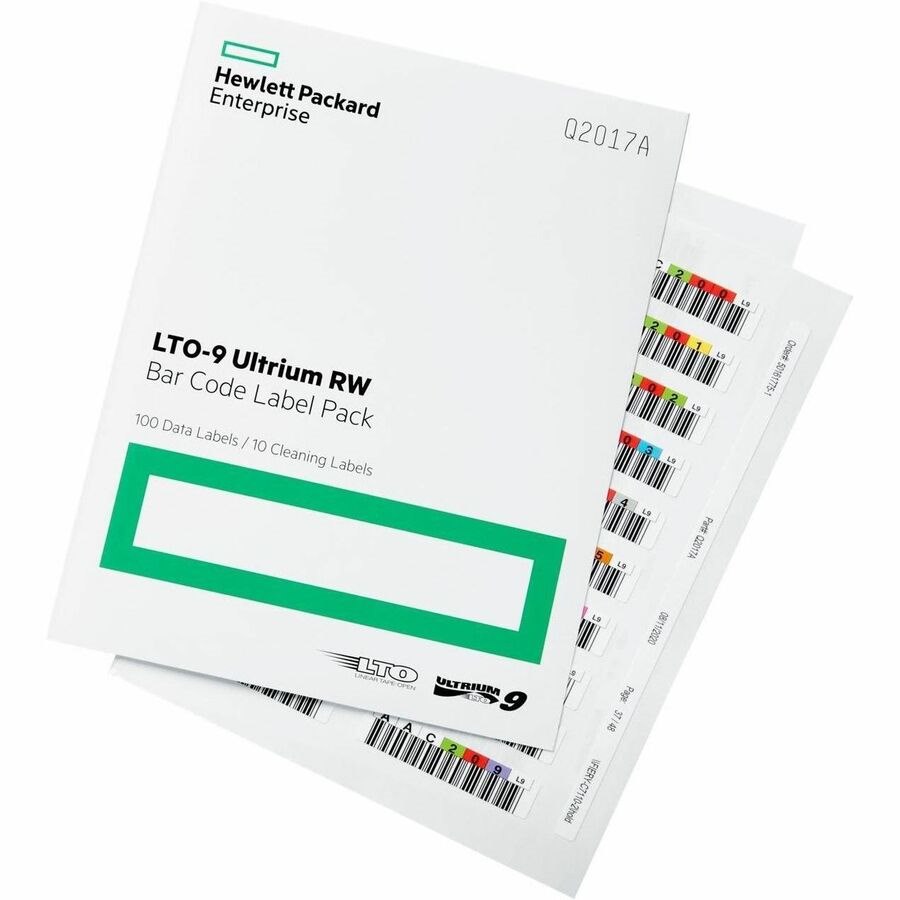 HP LTO-9 Ultrium RW Bar Code Label Pack