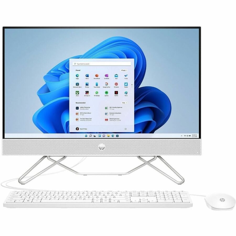 HP Essential 24-cb1040na All-in-One Computer - Intel Core i5 12th Gen i5-1235U - 8 GB - 512 GB SSD - 60.5 cm (23.8") Full HD - Desktop - Starry White