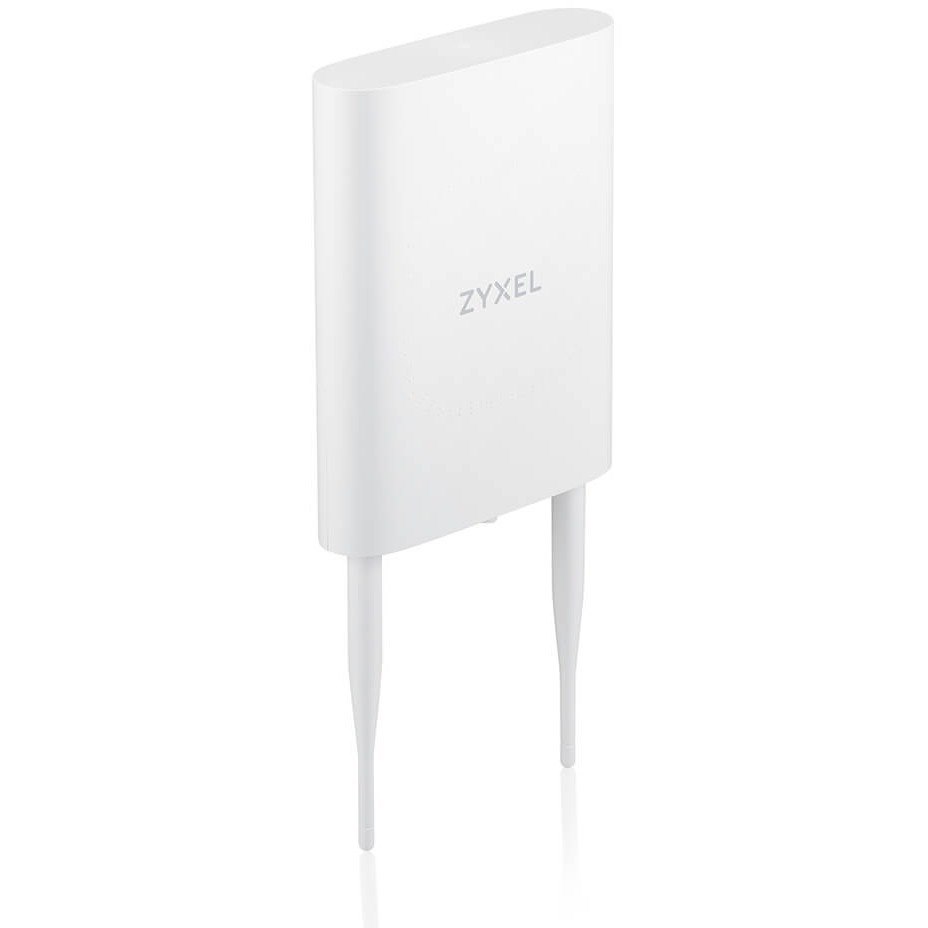 Zyxel WiFi 6 AX1800 Wireless Gigabit Outdoor Access Point | IP55 Rated | Mesh, Seamless Roaming & MU-MIMO | WPA3-PSK Security | Cloud, App or Direct Management | PoE+ Injector Included | NWA55AXE