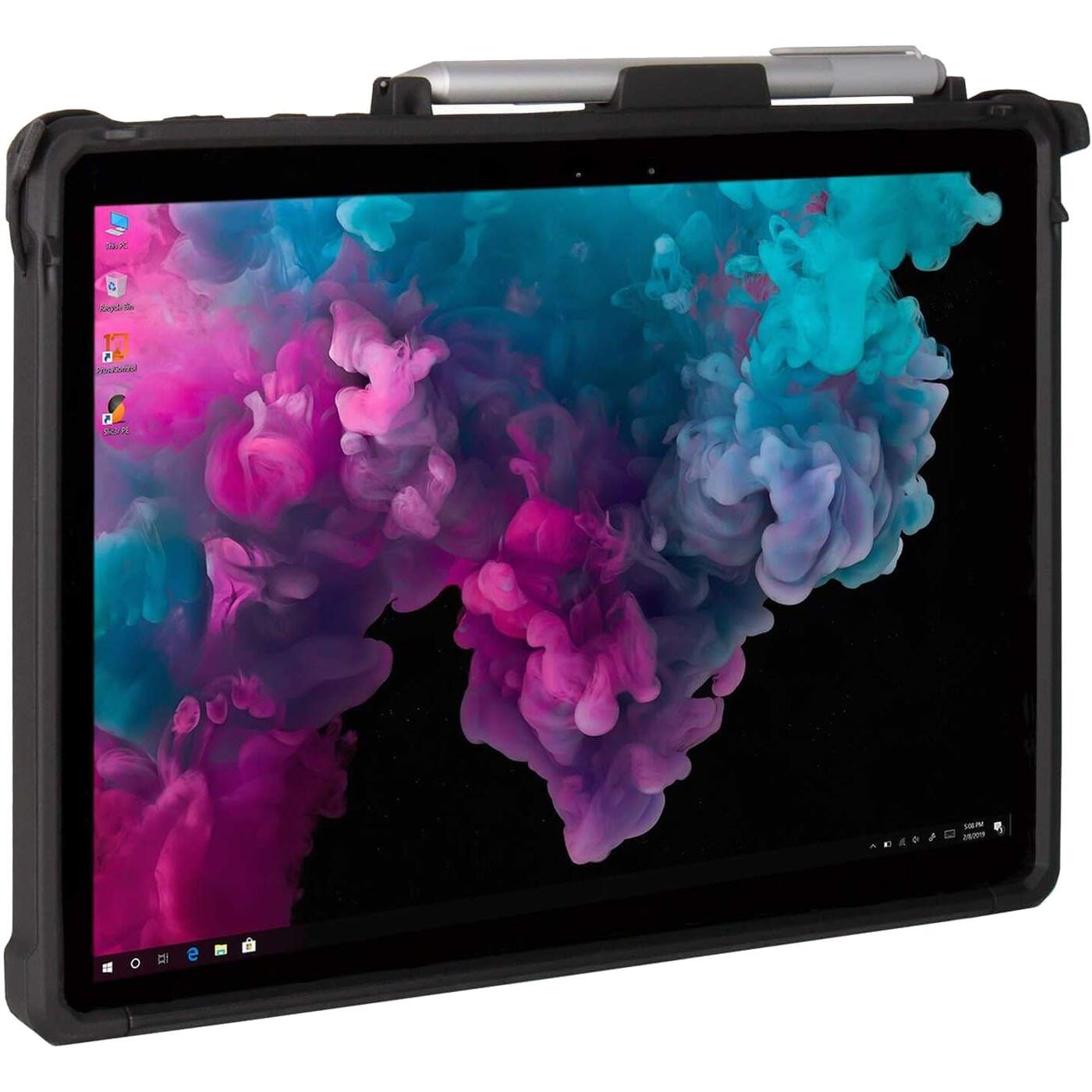 The Joy Factory aXtion Edge MP Rugged Carrying Case Microsoft Surface Go, Surface Go 2 Tablet - Black, Transparent