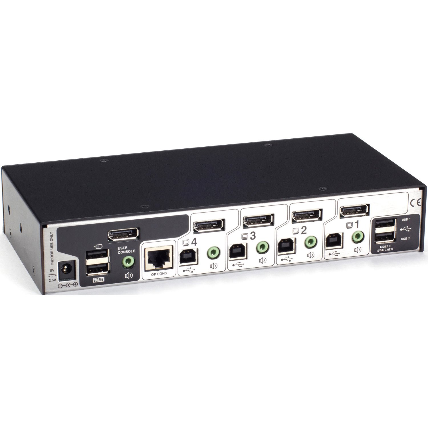 Black Box ServSwitch Wizard DP USB DisplayPort, 4-Port