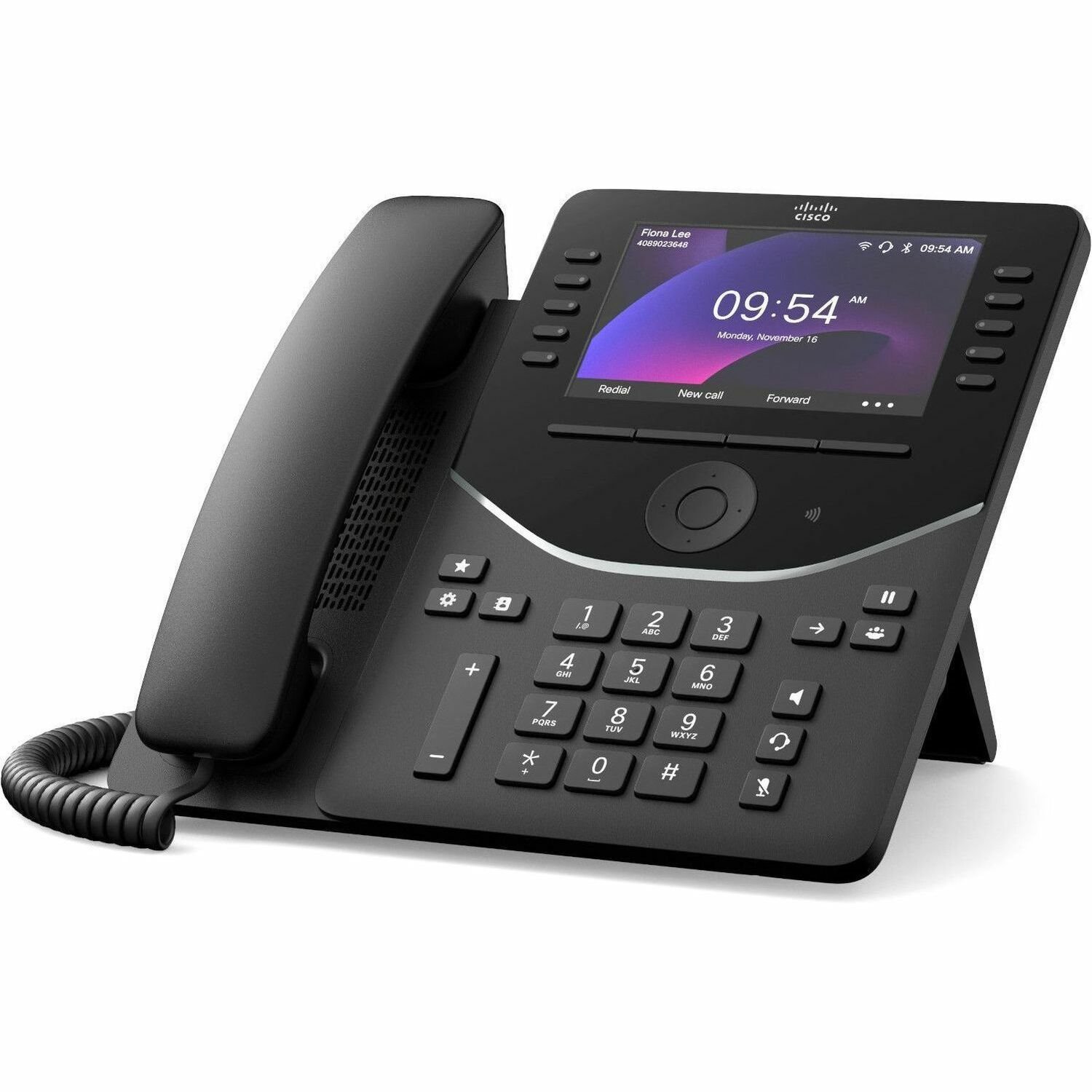 Cisco DP-9861 IP Phone - Corded - Corded/Cordless - Bluetooth, Wi-Fi - Desktop - Carbon Black - TAA Compliant