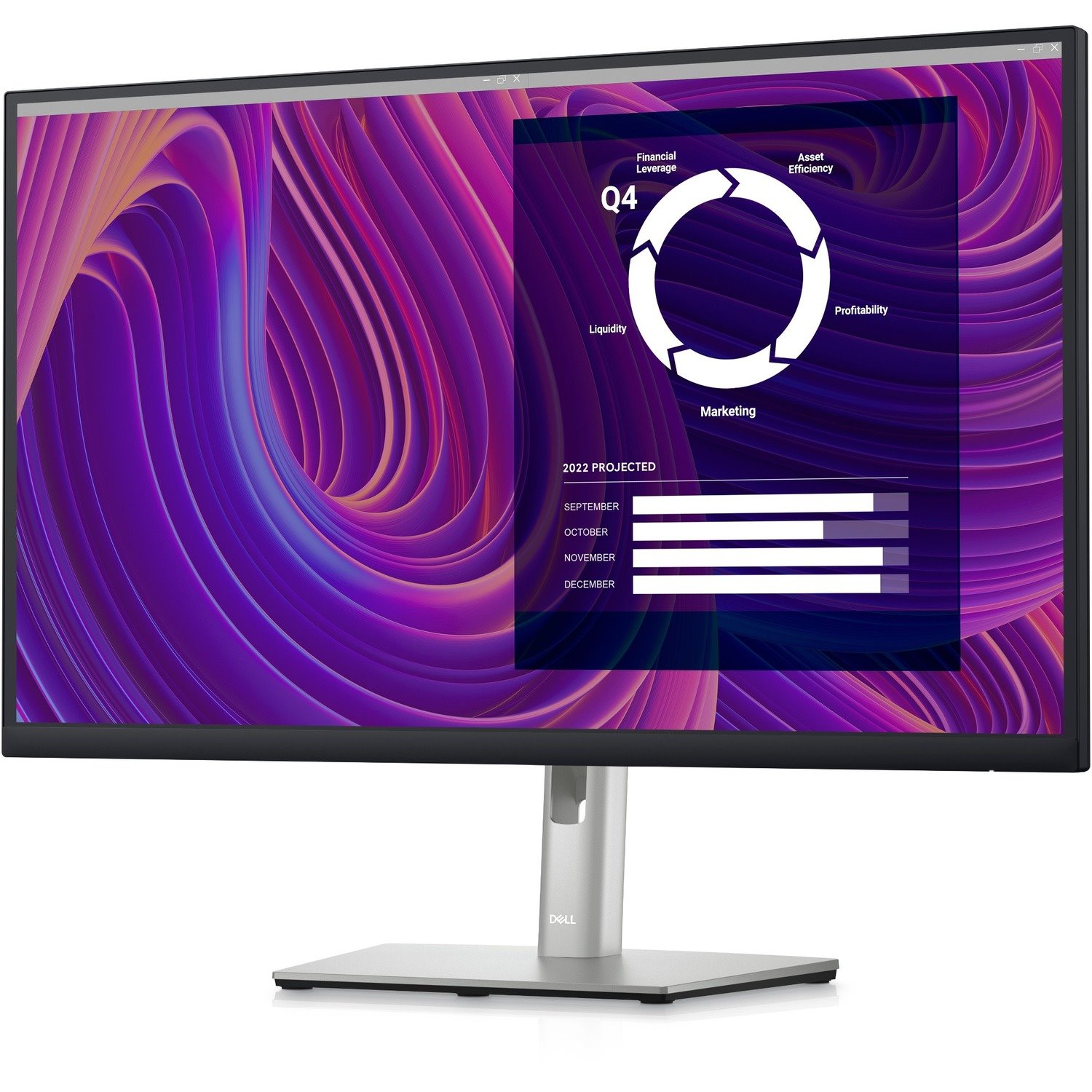 Dell P2723D 27" Class LCD Monitor - 16:9 - Black, Silver