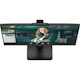 AOC 24P3QW 24" Class Webcam Full HD LCD Monitor - 16:9 - Textured Black