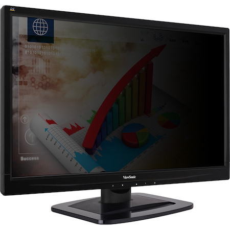 ViewSonic 27" Privacy Filter Screen Protector for Widescreen (16:9) LCD Monitor Lightweight Anti-glare and Anti-scratch, Black. 20 screen protectors per master pack.