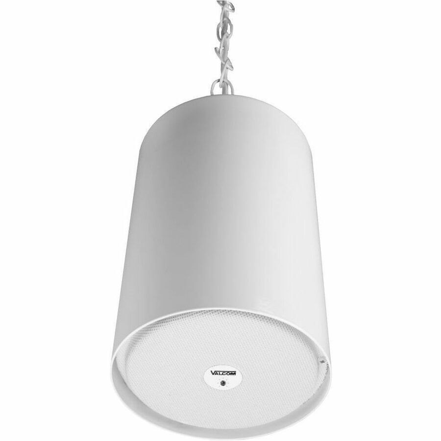 Valcom V-1015B 1-way Indoor Pendant Mount, Ceiling Mountable Speaker - 5 W RMS - White