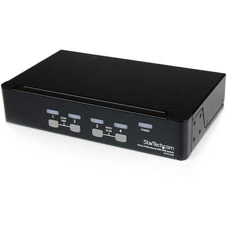 StarTech.com 4 Port Professional VGA USB KVM Switch with Hub