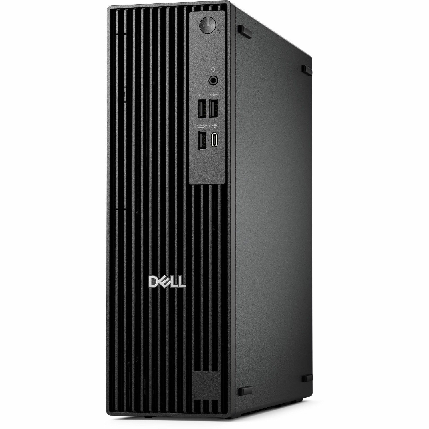 Dell Pro Slim QCS1255 Desktop Computer - AMD Ryzen 5 Ryzen 8000 Series 8500G - 16 GB - 512 GB PCI Express NVMe 4.0 SSD - Slim PC - Standard Black