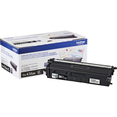 Brother TN436BK Original Laser Toner Cartridge - Black - 1 Each