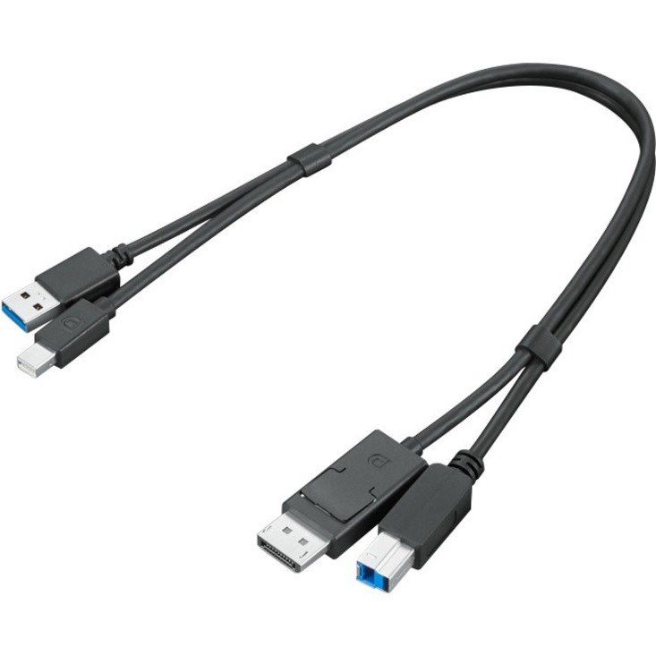 Lenovo ThinkStation mDP + USB-A 3.0 to DP + USB-B 3.0 Dual Head Cable