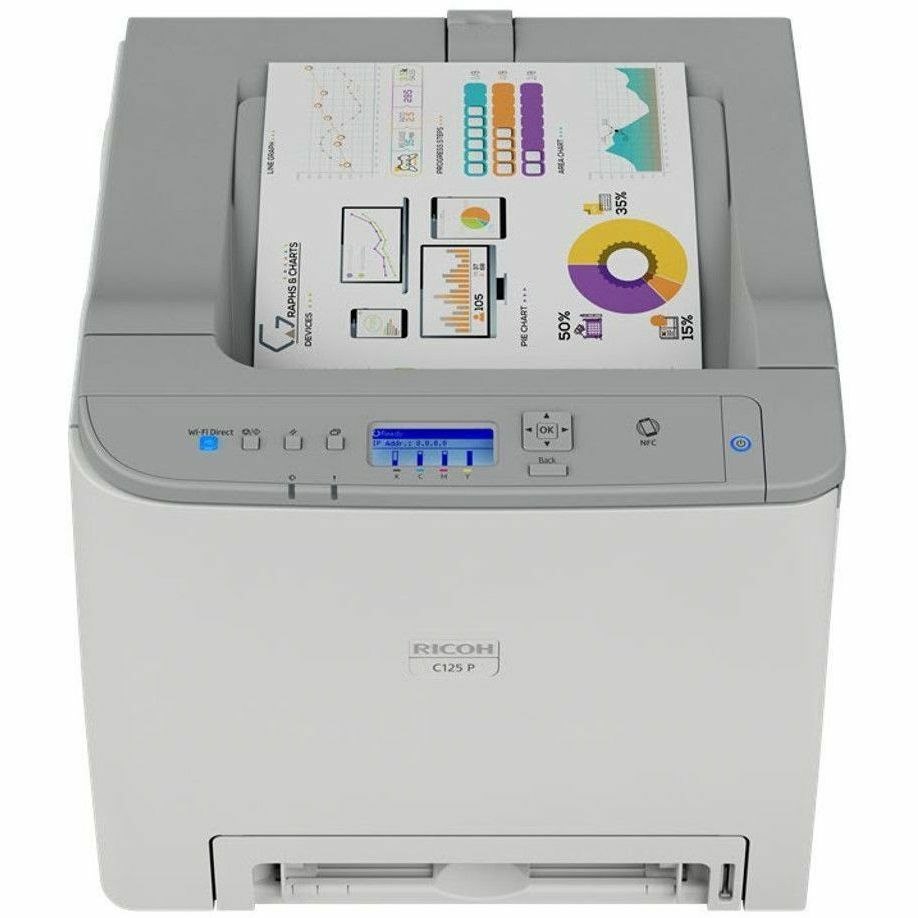 Ricoh C125 P Desktop Wireless Laser Printer - Color