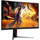 AOC CQ27G4 27" Class WQHD Curved Screen Gaming LCD Monitor - Black, Red