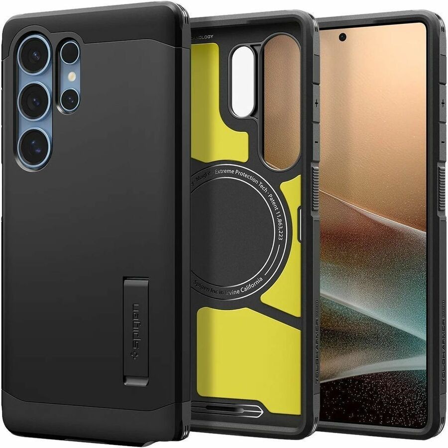 Spigen Tough Armor Case voor Samsung Galaxy S25 Ultra Smartphone - Zwart