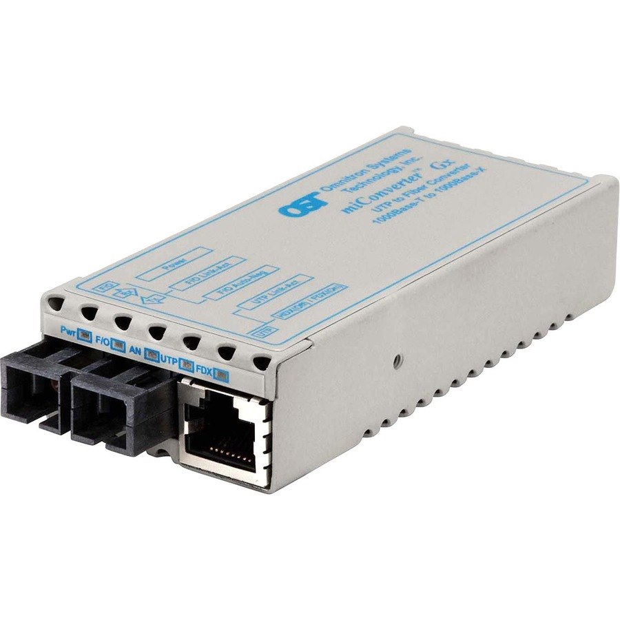 miConverter 1000Mbps Gigabit Ethernet Fiber Media Converter RJ45 SC Multimode 550m