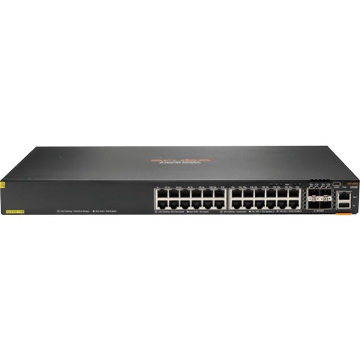 Aruba CX 6200 24 Ports Ethernet Switch - Gigabit Ethernet, 10 Gigabit Ethernet - 10/100/1000Base-T, 10GBase-X - TAA Compliant