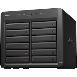 Synology DX1222 Drive Enclosure Serial Attached SCSI (SAS), SATA - Mini-SAS HD Host Interface Desktop