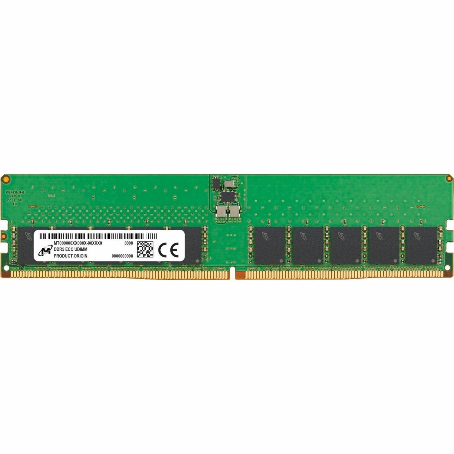 Micron 32GB DDR5 Ecc Udimm Memory, PC5-44800, 5600MHz. 2Rx4, 3YR WTY