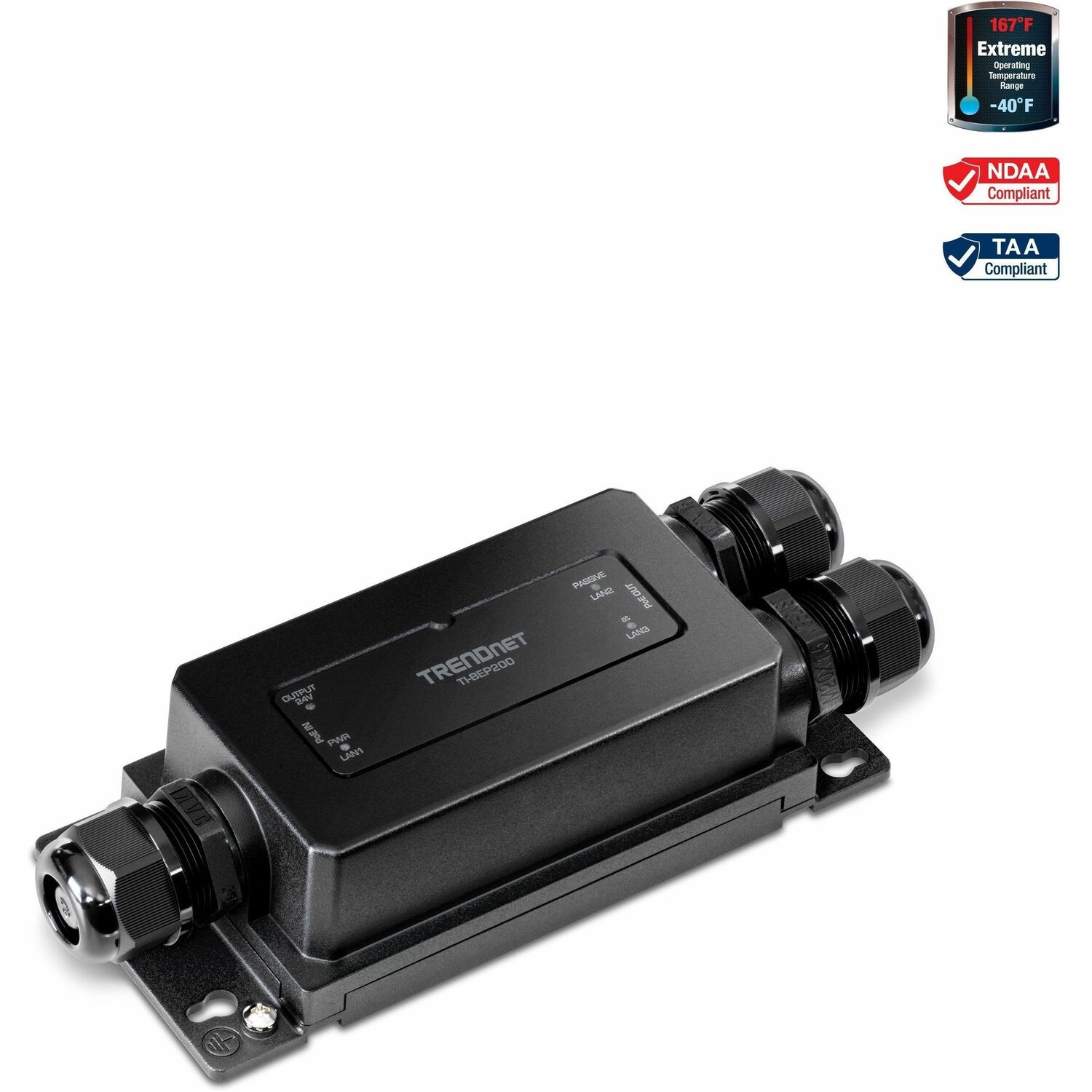 TRENDnet TI-BEP200 POE+-Erweiterung - TAA-konform