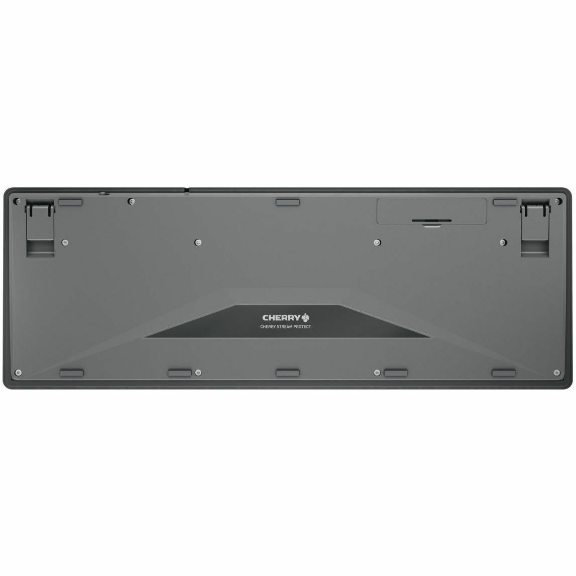 CHERRY STREAM PROTECT Keyboard - Wireless Connectivity - USB Interface - German - AZERTY Layout - Black