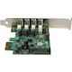 StarTech.com 4 Port PCI Express PCIe SuperSpeed USB 3.0 Controller Card Adapter with UASP - 5Gbps - SATA Power