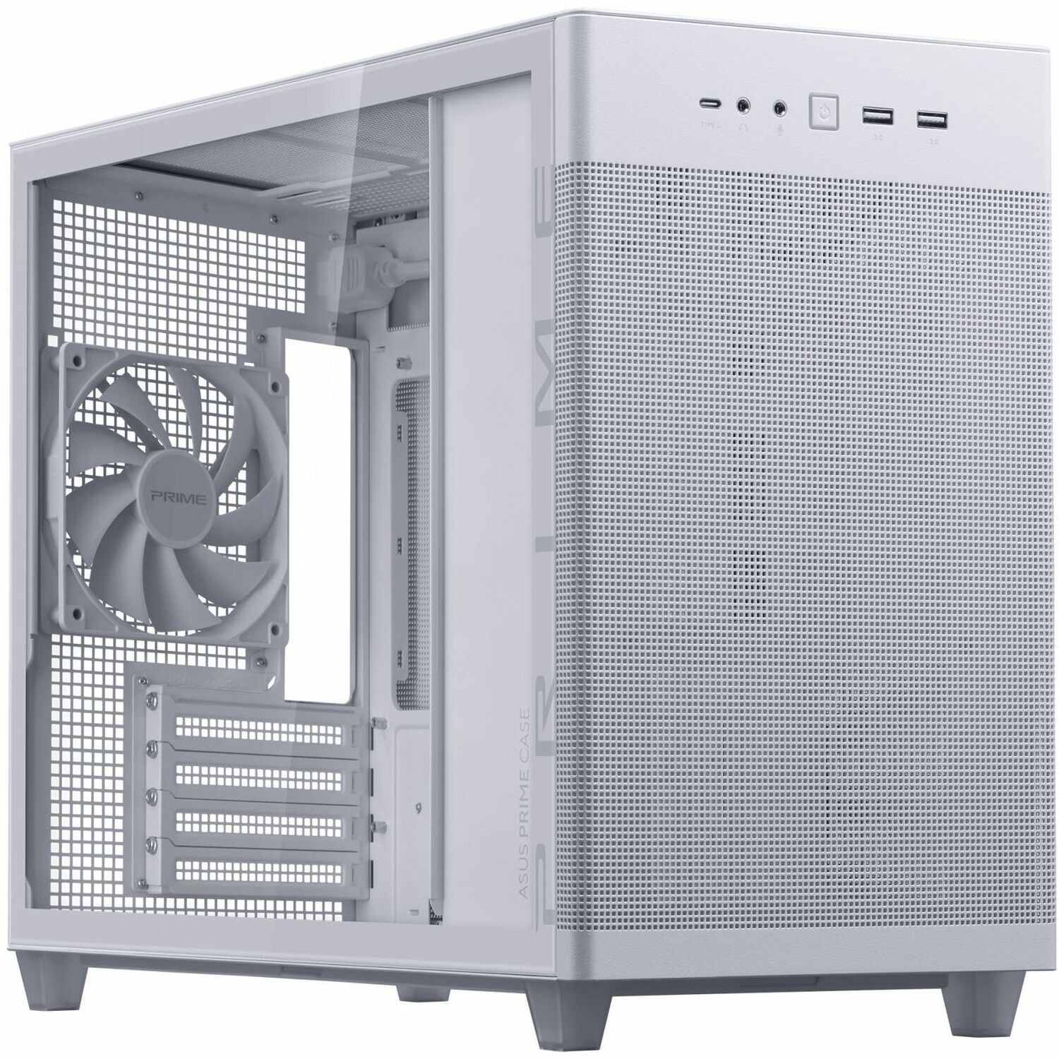 AP201 ASUS PRIME CASE TG WHITE EDITION