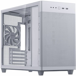 Asus AP201 ASUS PRIME CASE TG Computer Case - Micro ATX, Mini ITX Motherboard Supported - Tower - Tempered Glass - White