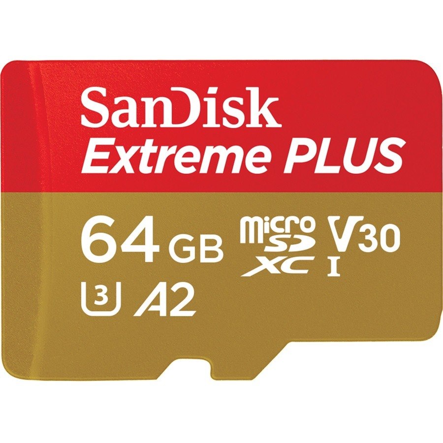 SanDisk Extreme PLUS 64 GB Class 10/UHS-I (U3) microSDXC