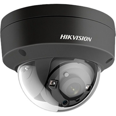 Hikvision Turbo HD DS-2CE56H0T-VPITFB 5 Megapixel Outdoor Surveillance Camera - Color - Dome - Black