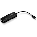 TRENDnet USB-C 3.1 to 2.5GBASE-T Ethernet Adapter, TUC-ET2G, NDAA & TAA Compliant, Windows & Mac Compatible, USB Type-C to USB-A Converter Included, Up to 2.5Gbps Speeds, Black