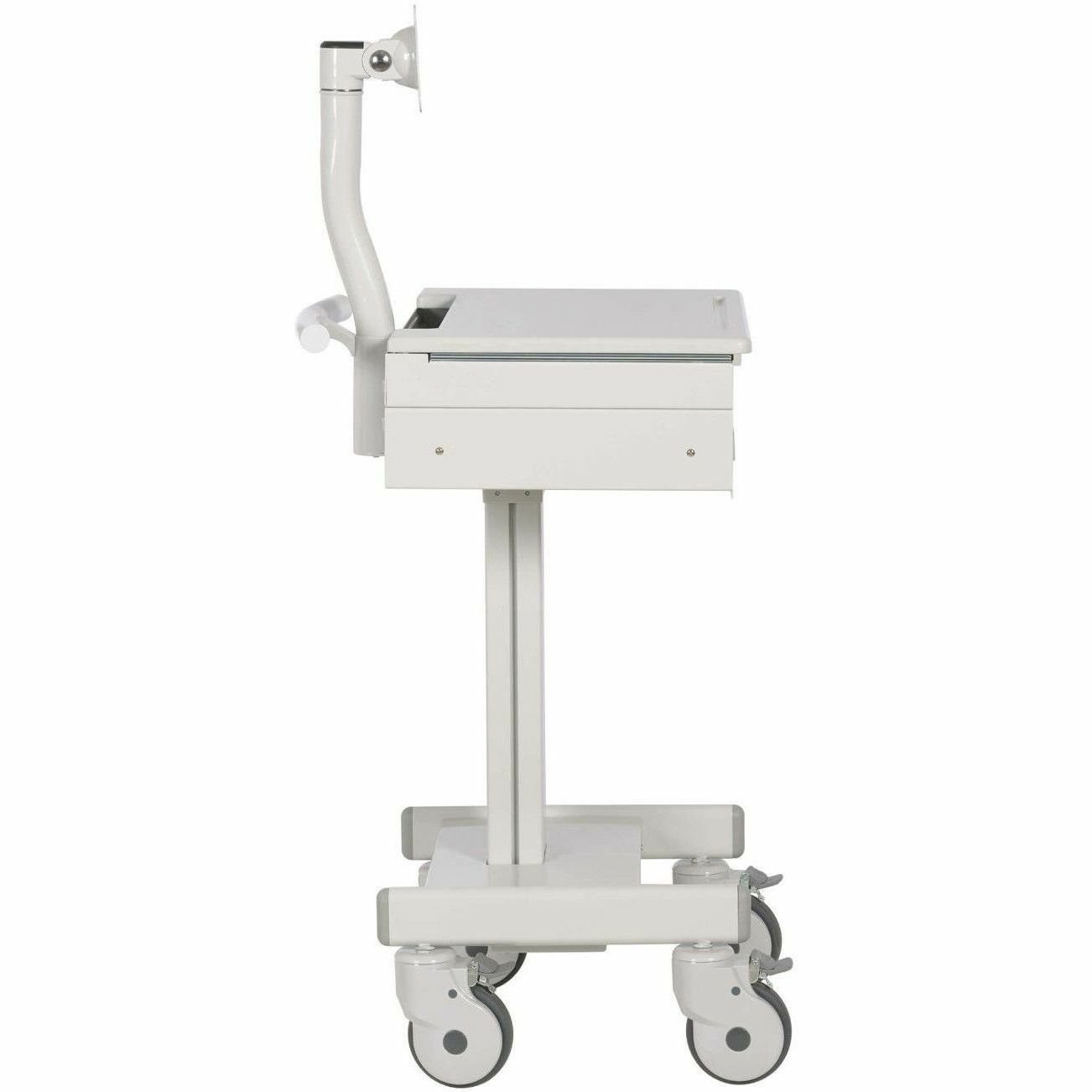 Tripp Lite series Mobile Workstation with Monitor Arm, Casters, Locking Drawer, TAA