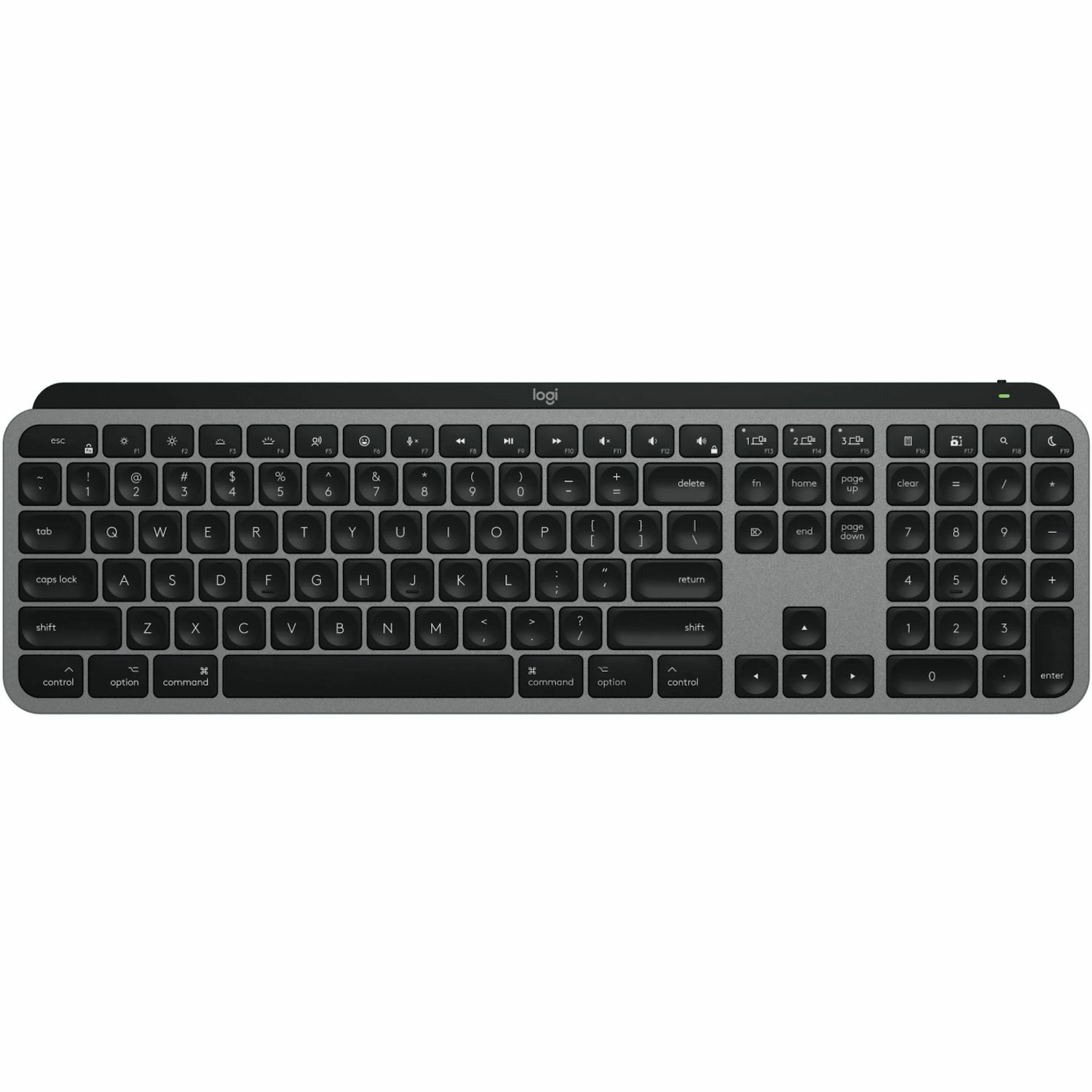 LOGITECH MX KEYS S FOR MAC, WIRELESS KEYBOARD,ILLUMINATED, LOGI BOLT,BT,SPACE GREY, 1Y WTY