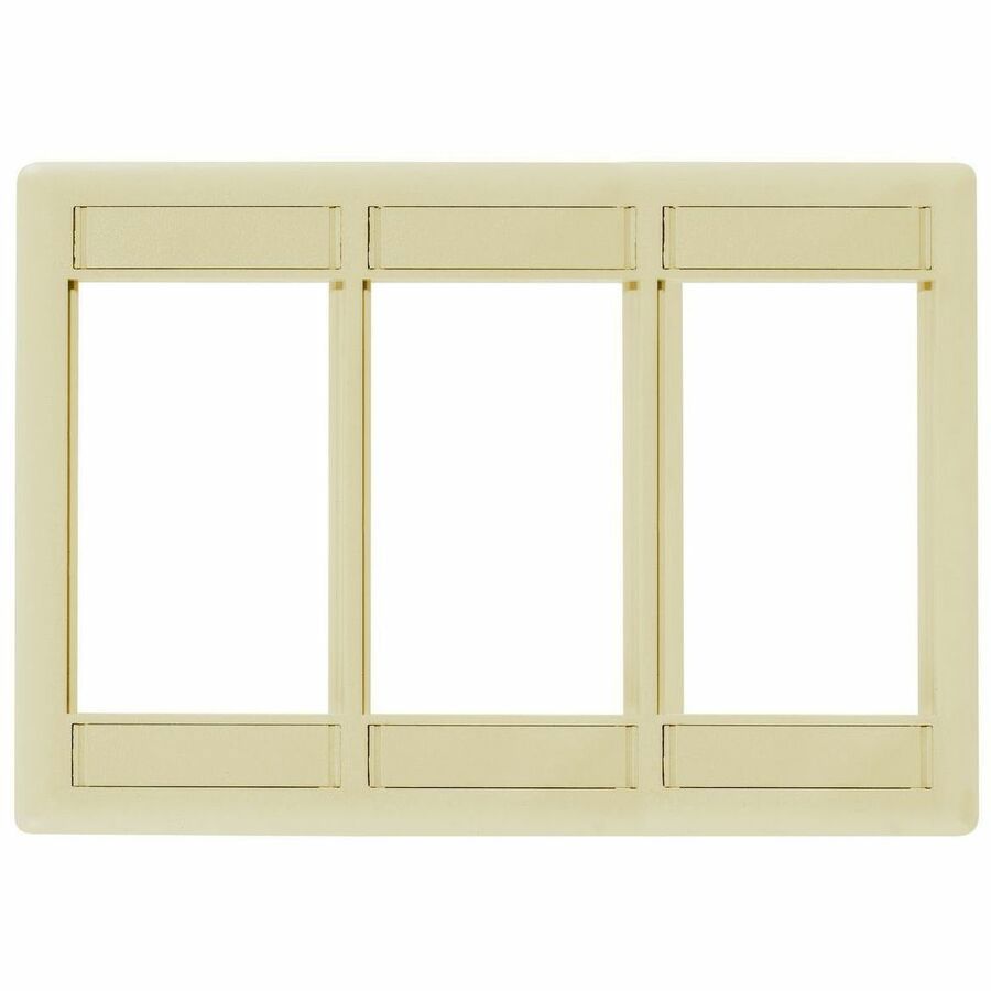 Bryant iSTATION, Front Loading Module Frame, 3-Gang, 3-Unit, Electric Ivory