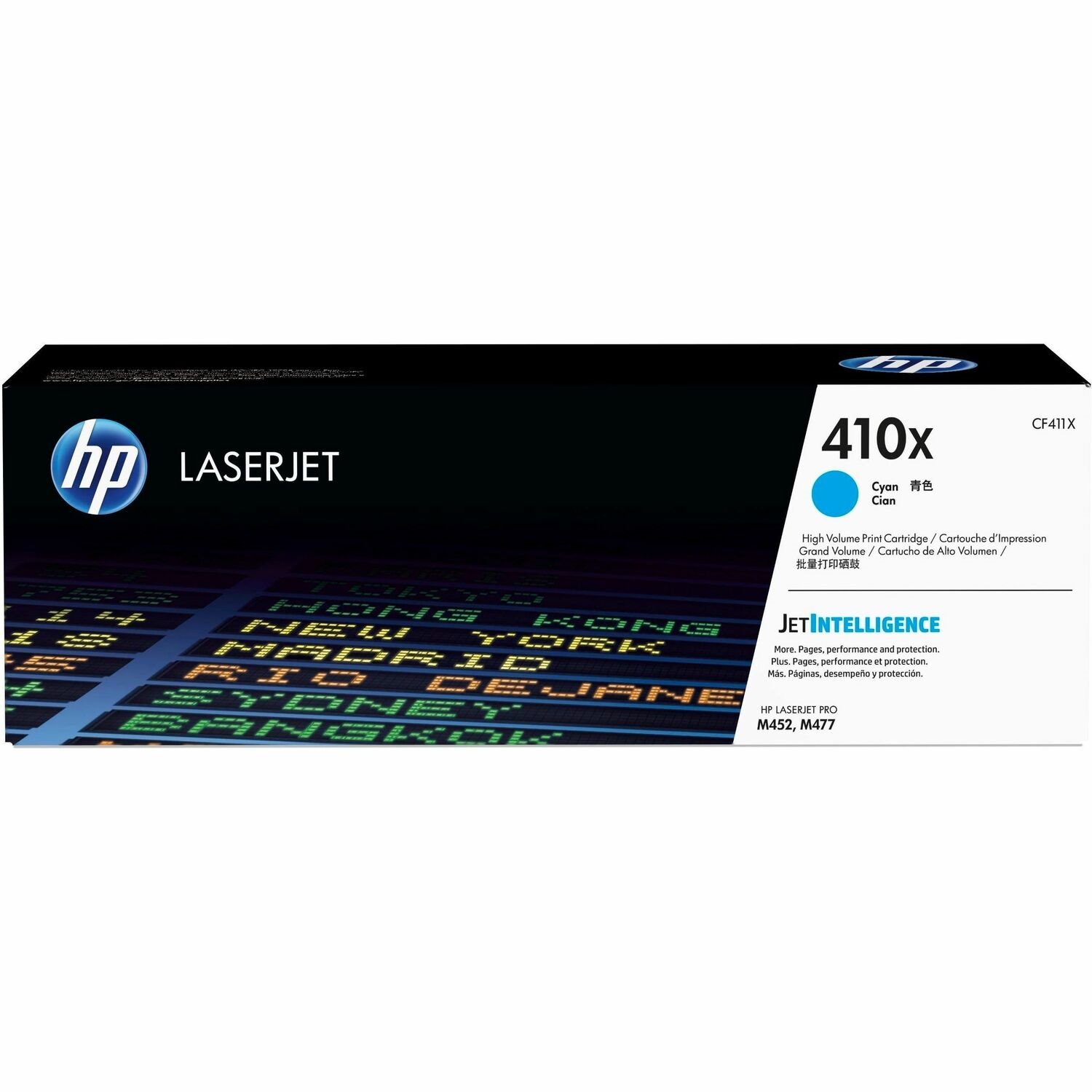 HP 410X Hoch Kapazität Laserdruck Tonerkartusche - Cyan - Original - Einzelpackung - 1 Each