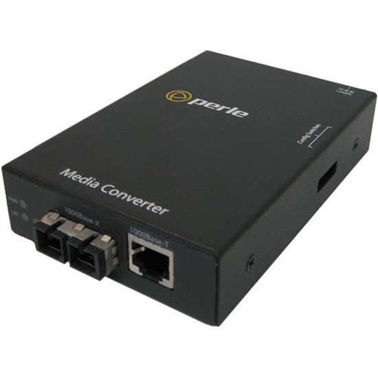 Perle S-1000-M2SC05 Gigabit Ethernet Stand-Alone Media Converter