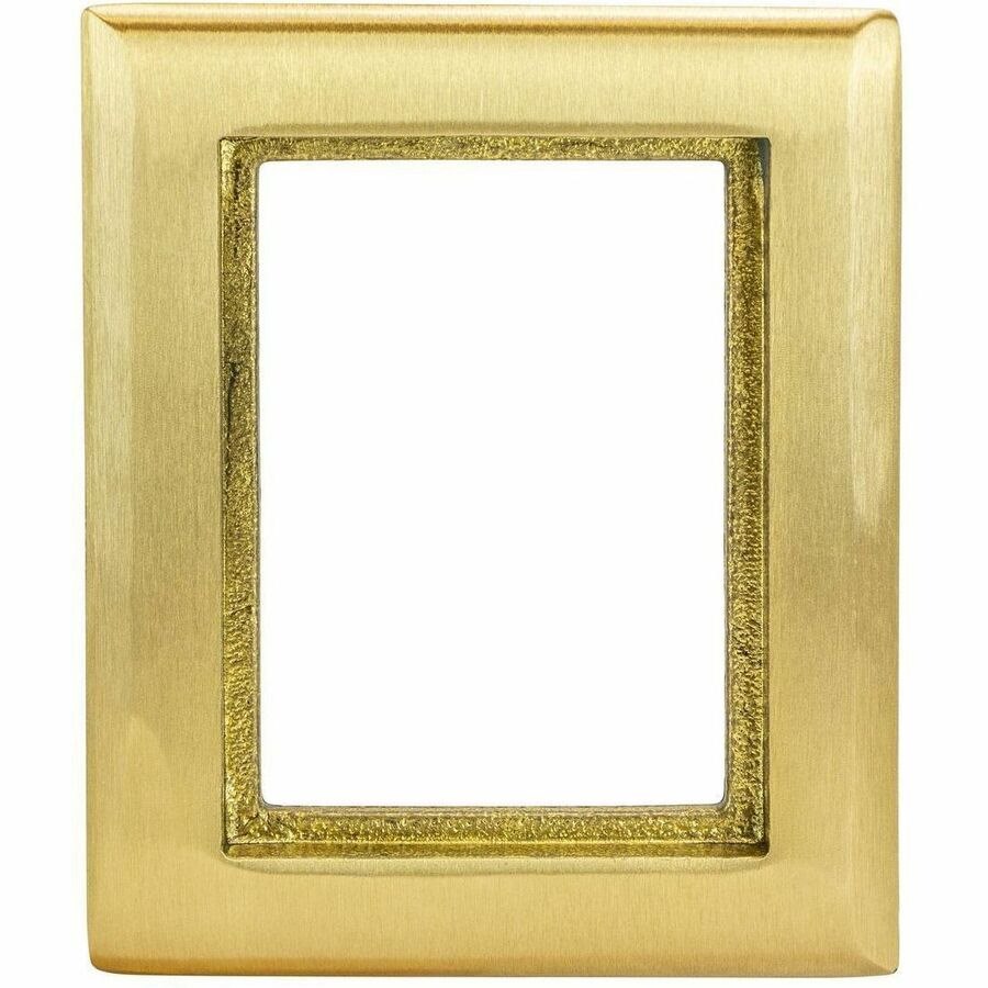 Hubbell Wiring Device-Kellems 1-Gang Carpet Flange, Rectangular, 6.00" X 4.85" , Brushed Brass