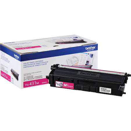 Brother TN431M Original Standard Yield Laser Toner Cartridge - Magenta - 1 Each