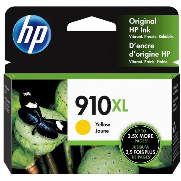 HP 910XL Original High Yield Inkjet Ink Cartridge - Yellow - 1 Each