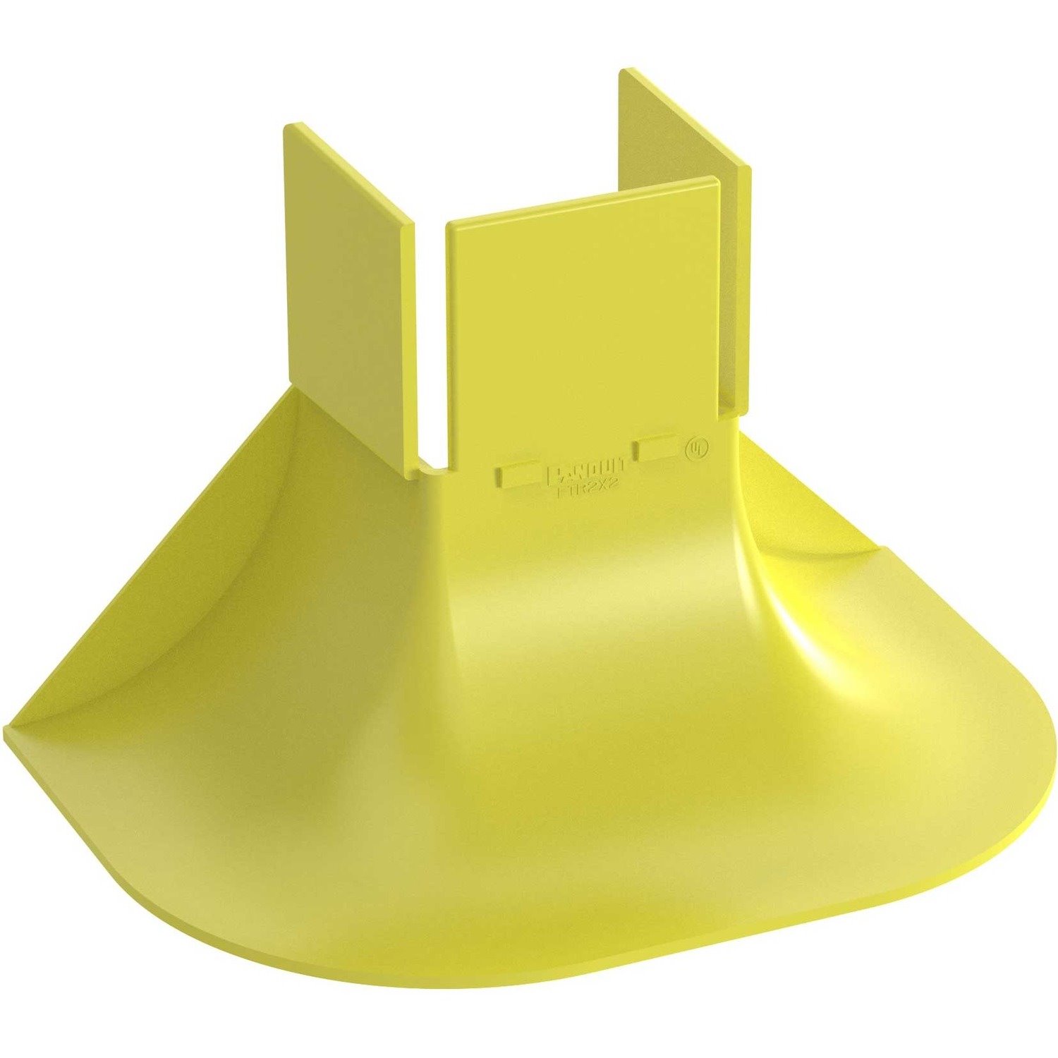 Panduit FiberRunner&reg; Bend Radius Control Trumpet, 2x2, Yellow