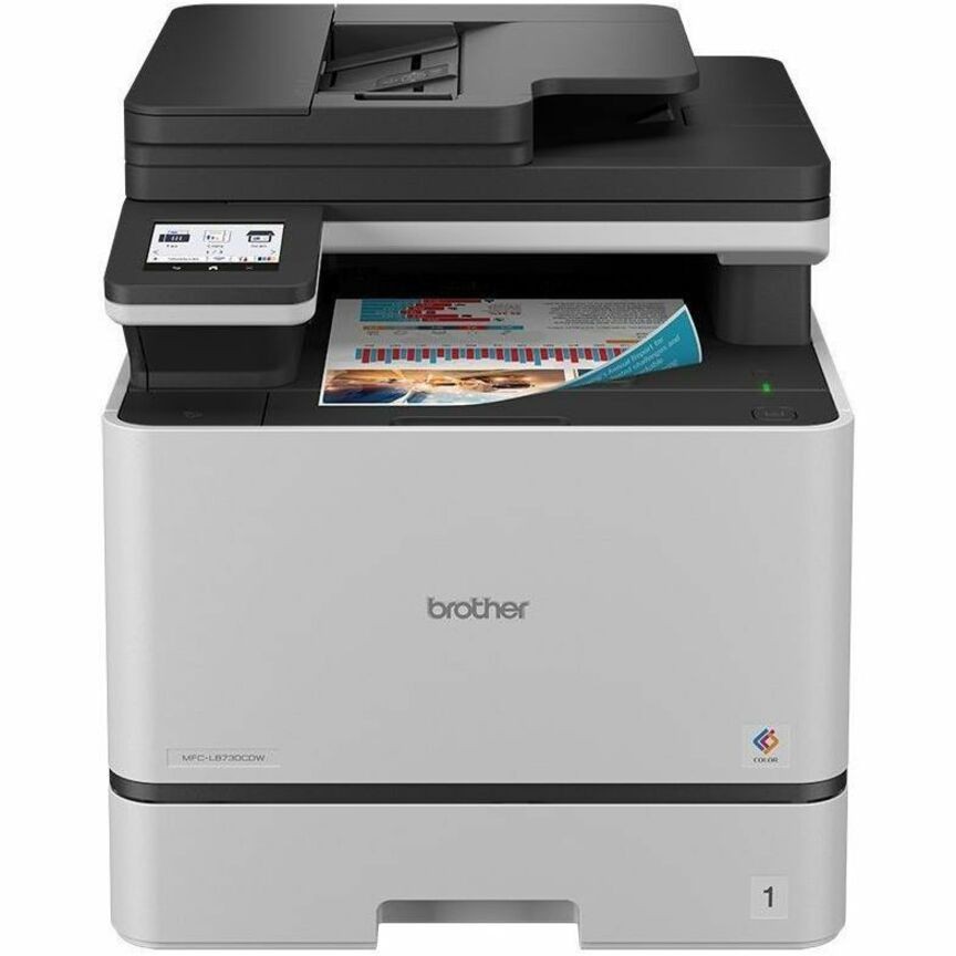 Brother Professional MFC-L8730CDW Bedraad en draadloos Laser multifunctionele printer - Kleur - Grijs