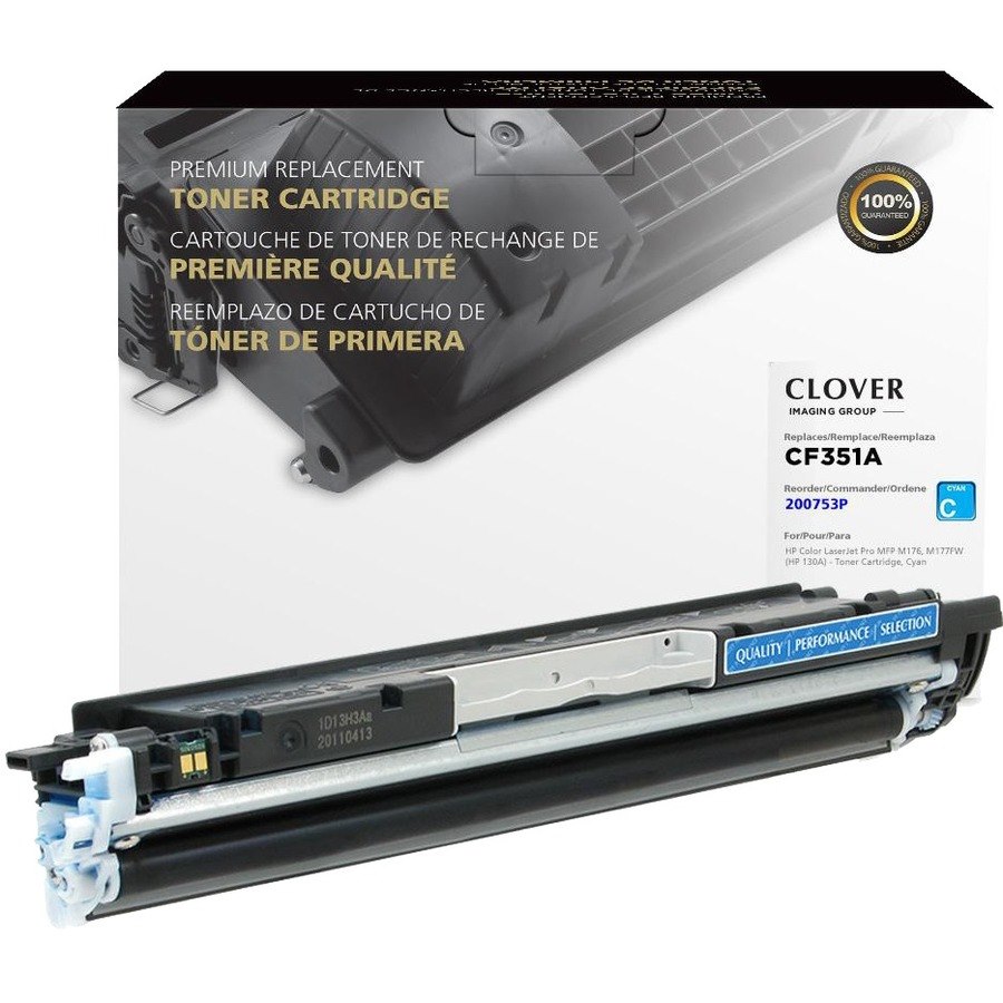 Clover Imaging Remanufactured Cyan Toner Cartridge for HP 130A (CF351A)