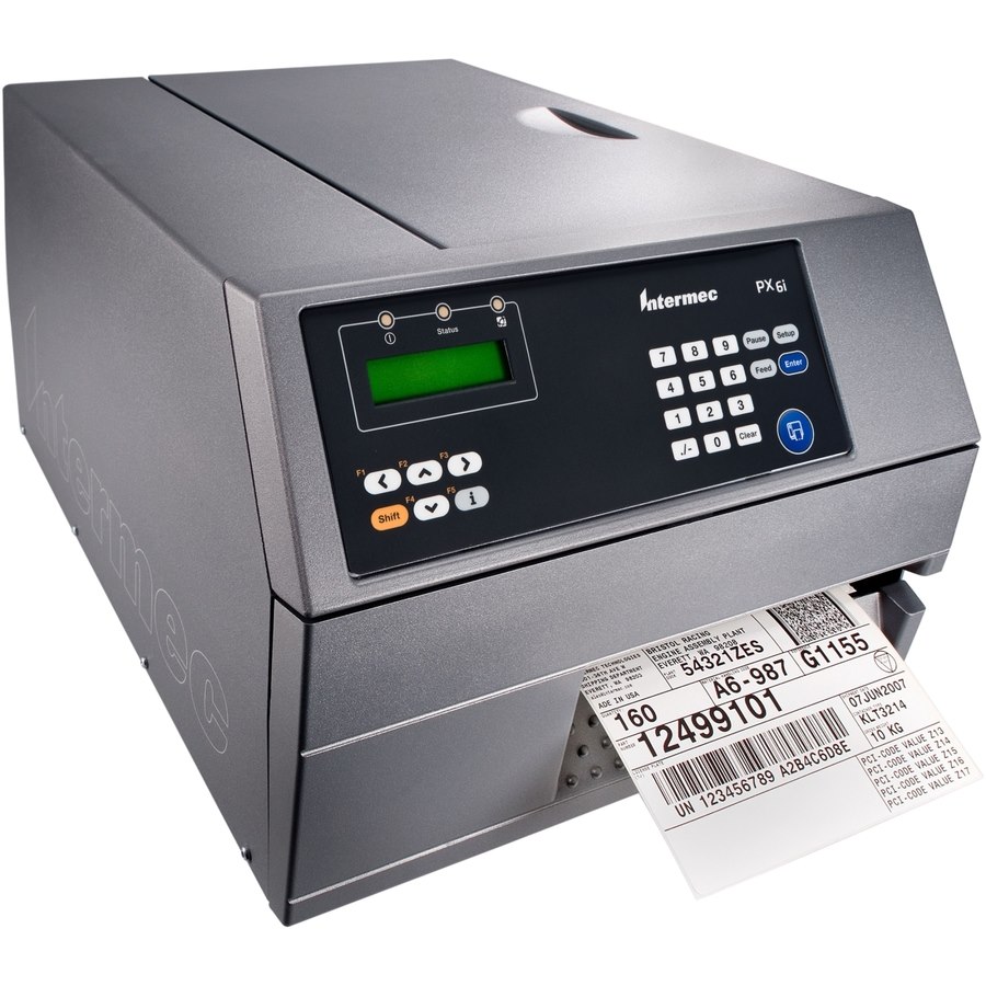 Intermec EasyCoder PX6i Thermal Transfer Printer - Monochrome - Label Print - Fast Ethernet - USB - Serial