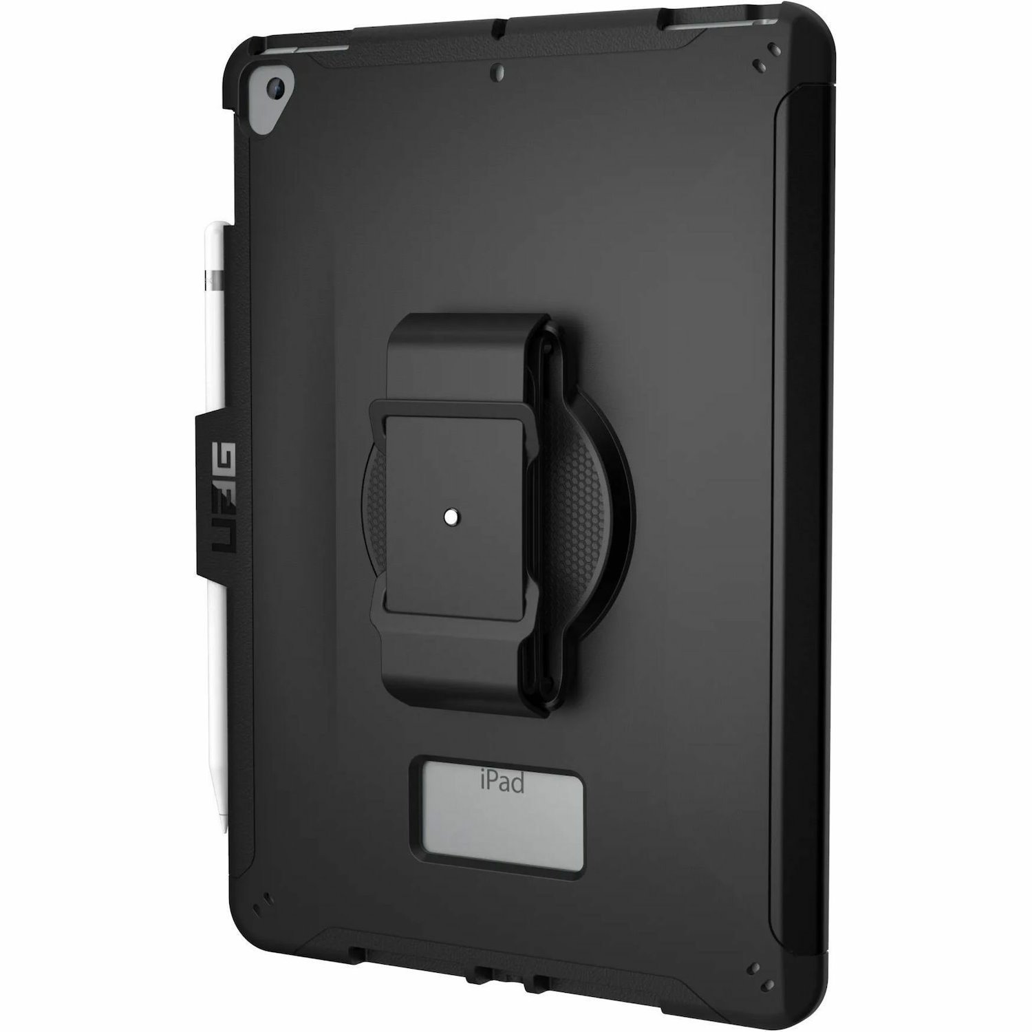 Urban Armor Gear Scout Carrying Case for 10.2" Apple iPad (7th Generation), iPad (9th Generation) Tablet, Stylus, Pencil - Black