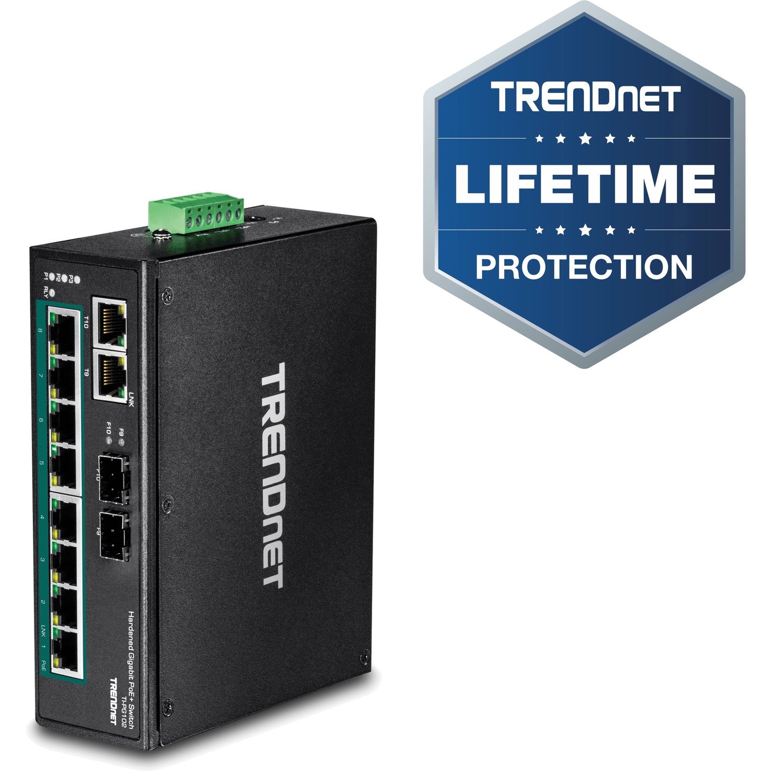 TRENDnet TI-PG102 10 Ports Ethernet Switch - Gigabit Ethernet - 1000Base-T, 1000Base-X - New - TAA Compliant