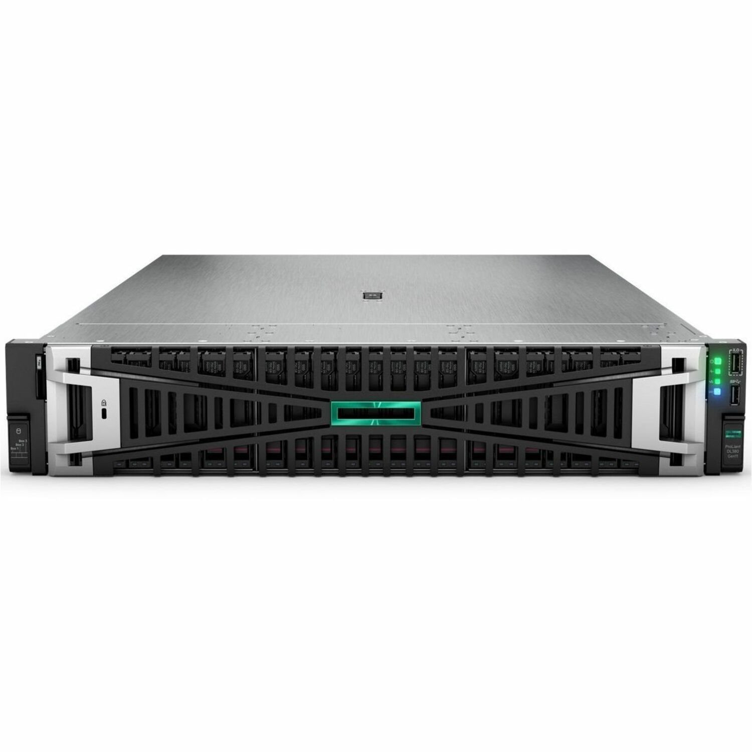 HPE ProLiant DL380 G11 2U Rack Server - 1 x Intel Xeon Silver 4510 2.40 GHz - 32 GB RAM - 2 TB HDD - (2 x 1TB) HDD Configuration - 12Gb/s SAS, Serial ATA/600, NVMe Controller