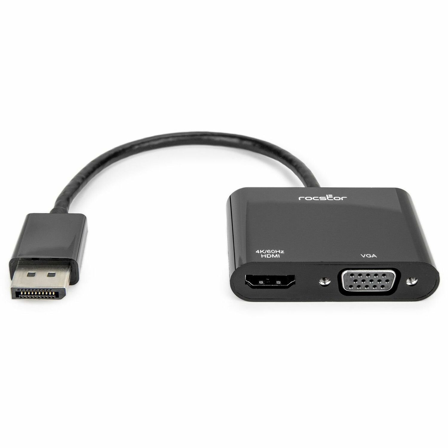 Rocstor DisplayPort To HDMI VGA Adapter - 4K 60Hz